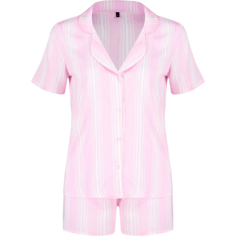 Trendyol Kraťasy ružová / biela 67904311