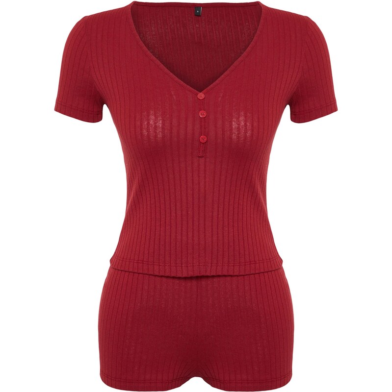 Trendyol Pyžamo burgundská 67904338
