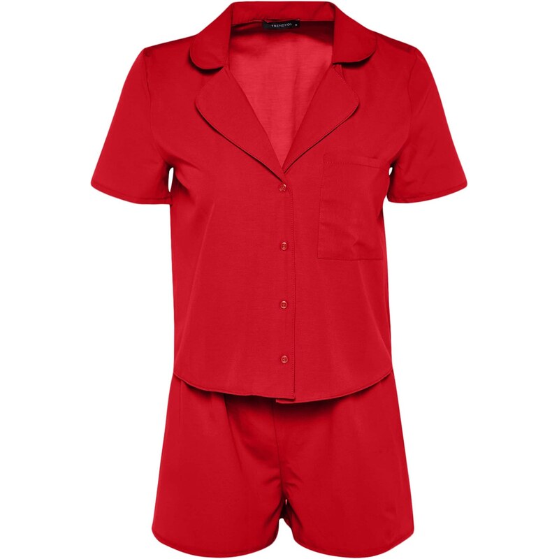 Trendyol Kraťasy červená 67904336