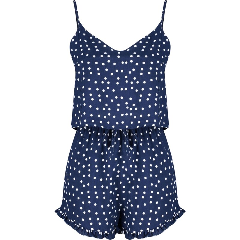 Trendyol Kraťasy indigo / biela 67904359