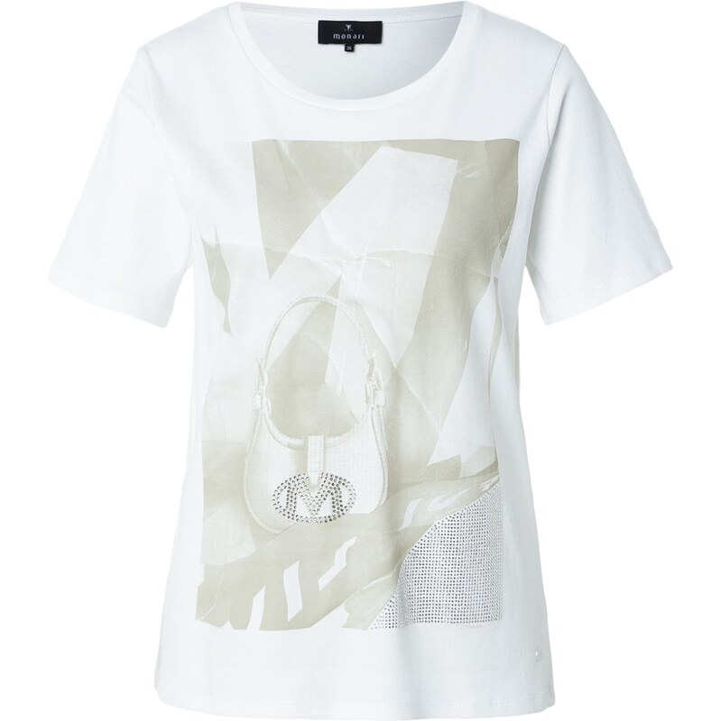 monari Tričko svetlobéžová / hnedá 67904372