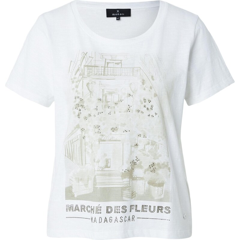 monari Tričko krémová / farby bahna 67904384