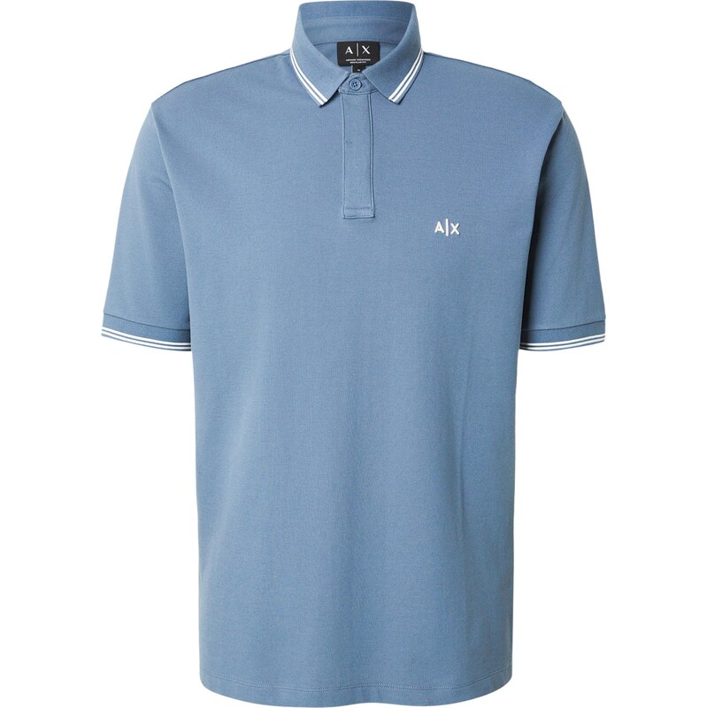 ARMANI EXCHANGE Tričko zafírová / biela 67904414