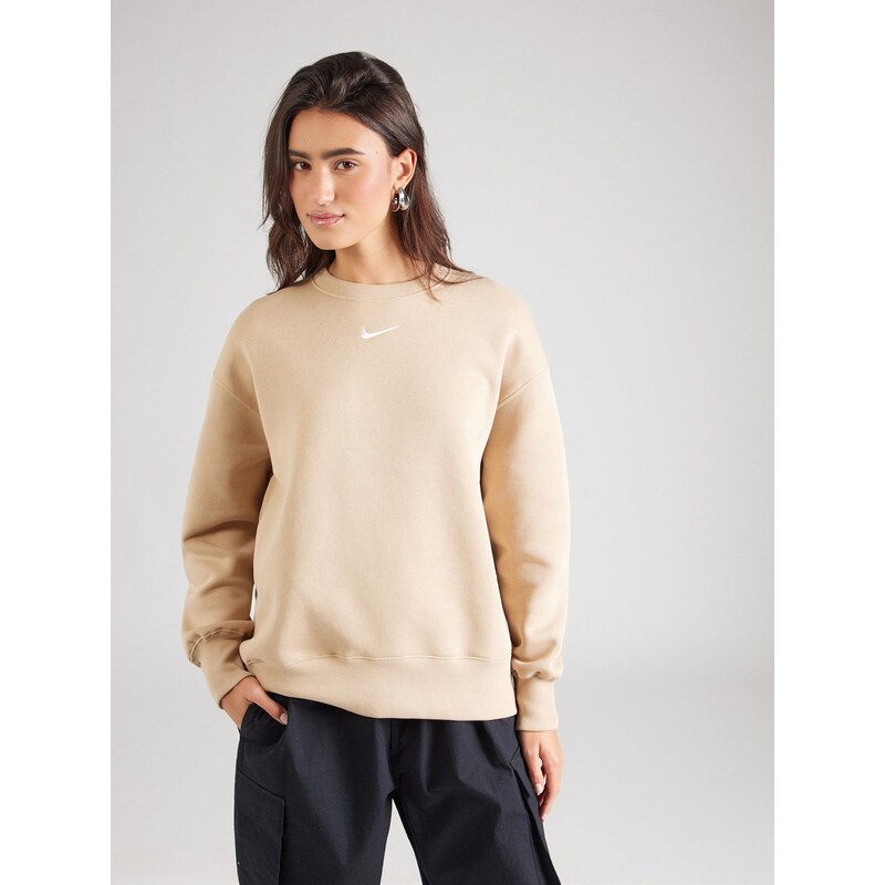 Nike Sportswear Mikina PHNX FLC kapučíno / biela 67904460