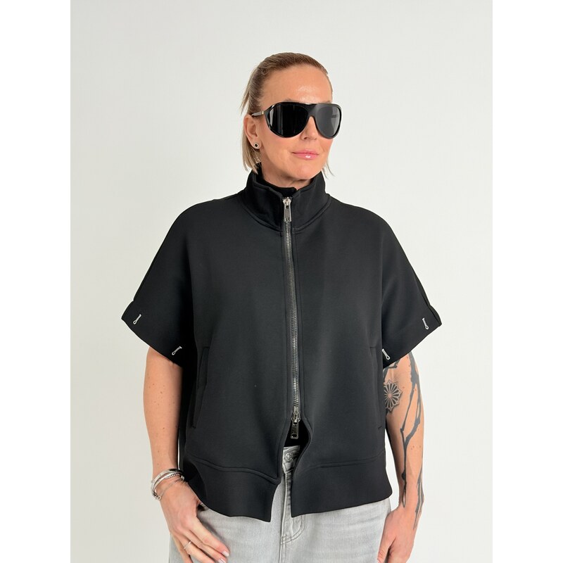 BEST Čierna mikina vesta SNAKE 8027 67904595