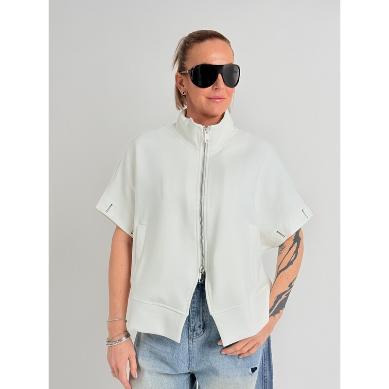 BEST Krémová mikina vesta SNAKE 8027 67904601