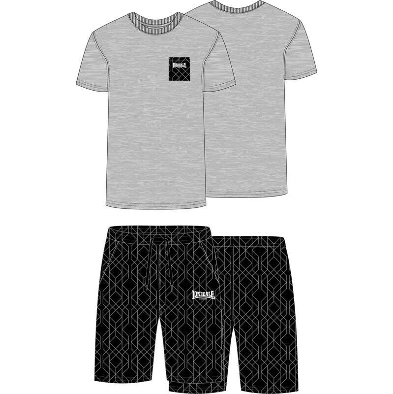 Lonsdale pánska sada trička a šortiek, regular fit 67905554