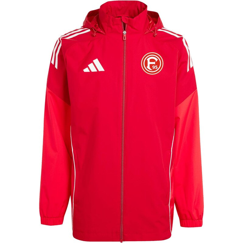 ADIDAS PERFORMANCE Športová bunda Fortuna Düsseldorf červená / biela 67905815