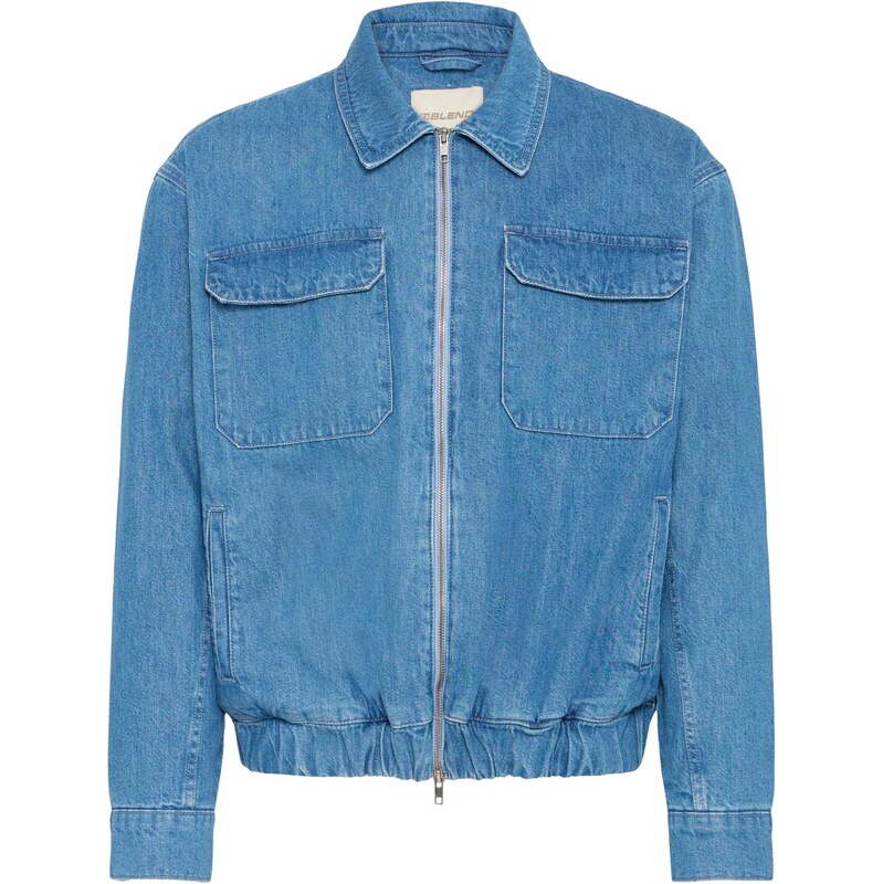 BLEND Prechodná bunda BHFALAK modrá denim 67905831