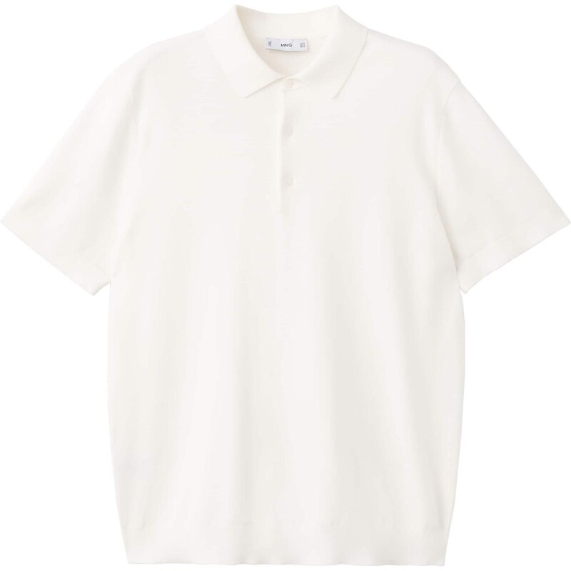 MANGO MAN Sveter Arraona biela ako vlna 67905840