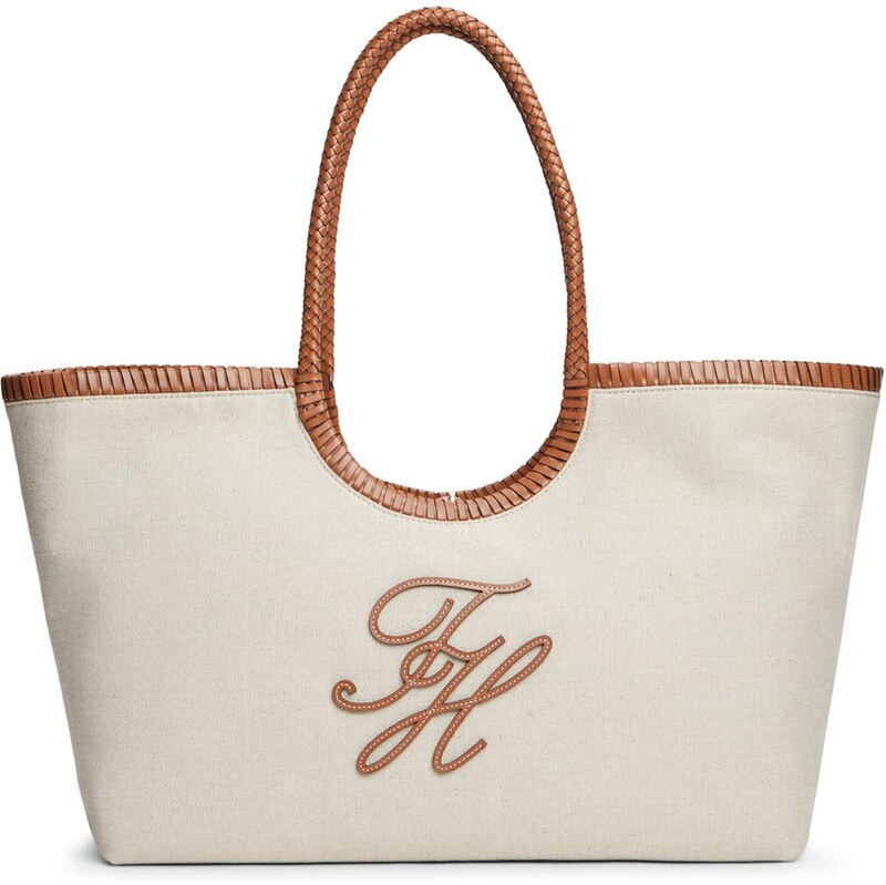 TOMMY HILFIGER Shopper svetlobéžová / koňaková 67905850