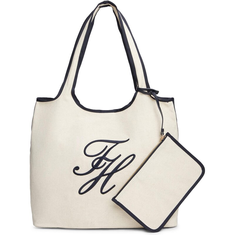 TOMMY HILFIGER Shopper tmavomodrá / biela 67905853