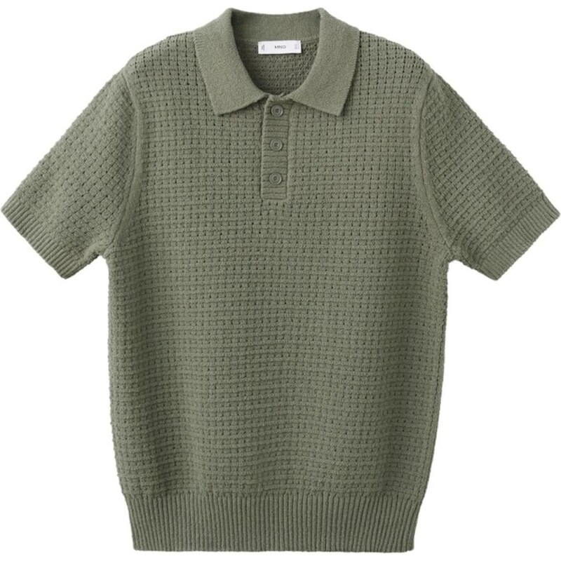 MANGO MAN Tričko Samos olivová 67905887