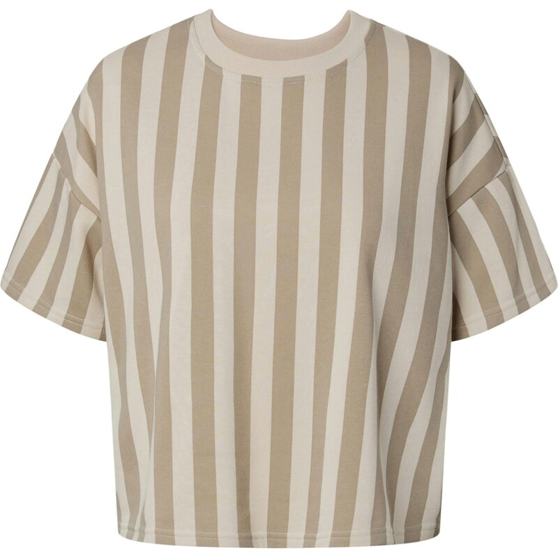 PIECES Mikina PCCHILLI tmelová / kapučíno 67905915