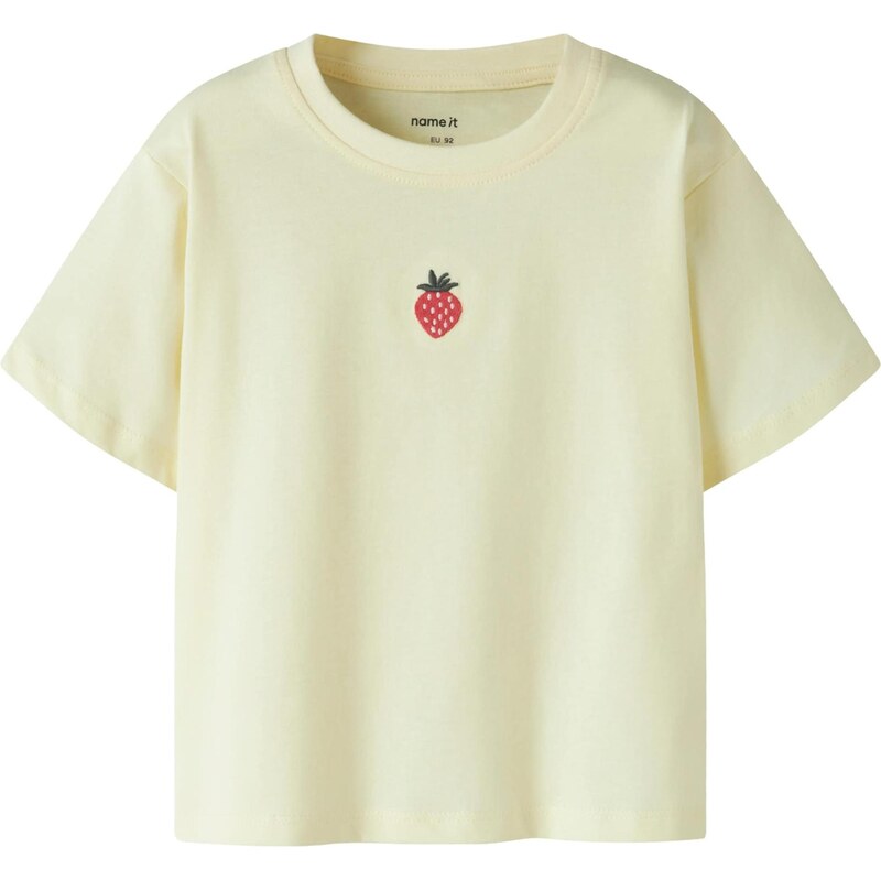 NAME IT Tričko NMFVICTORIA pastelovo žltá / zelená / červená 67906014