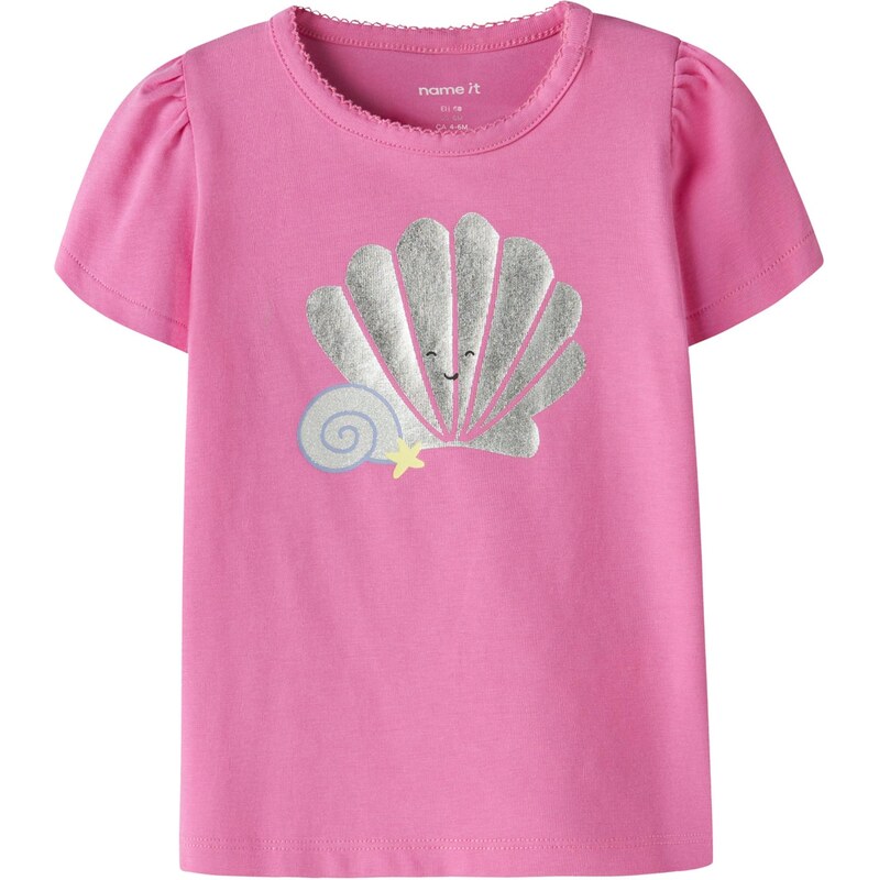 NAME IT Tričko NBFFILLAZ dymovo modrá / pastelovo žltá / ružová / 67906015