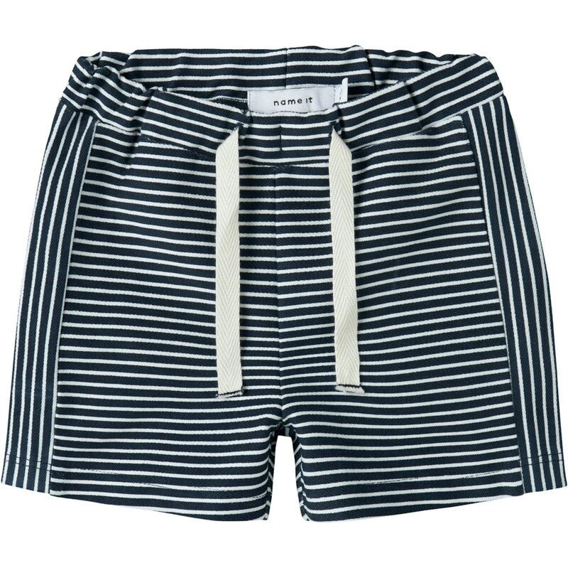NAME IT Nohavice NBMFIBER námornícka modrá / biela 67906023