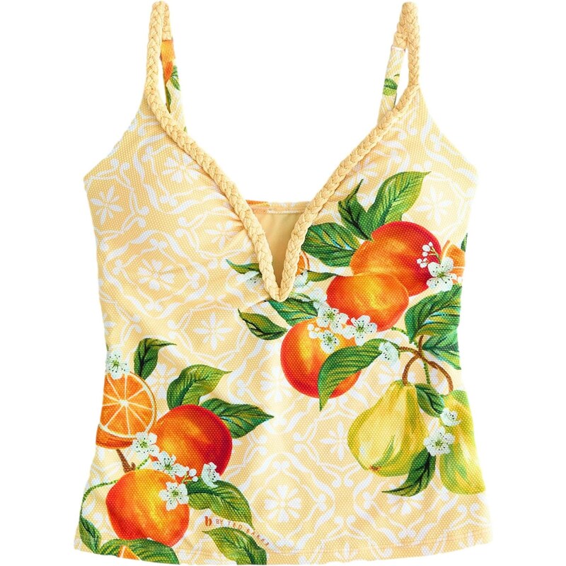 B by Ted Baker Tankinový top pastelovo žltá / zelená / oranžová / 67906141