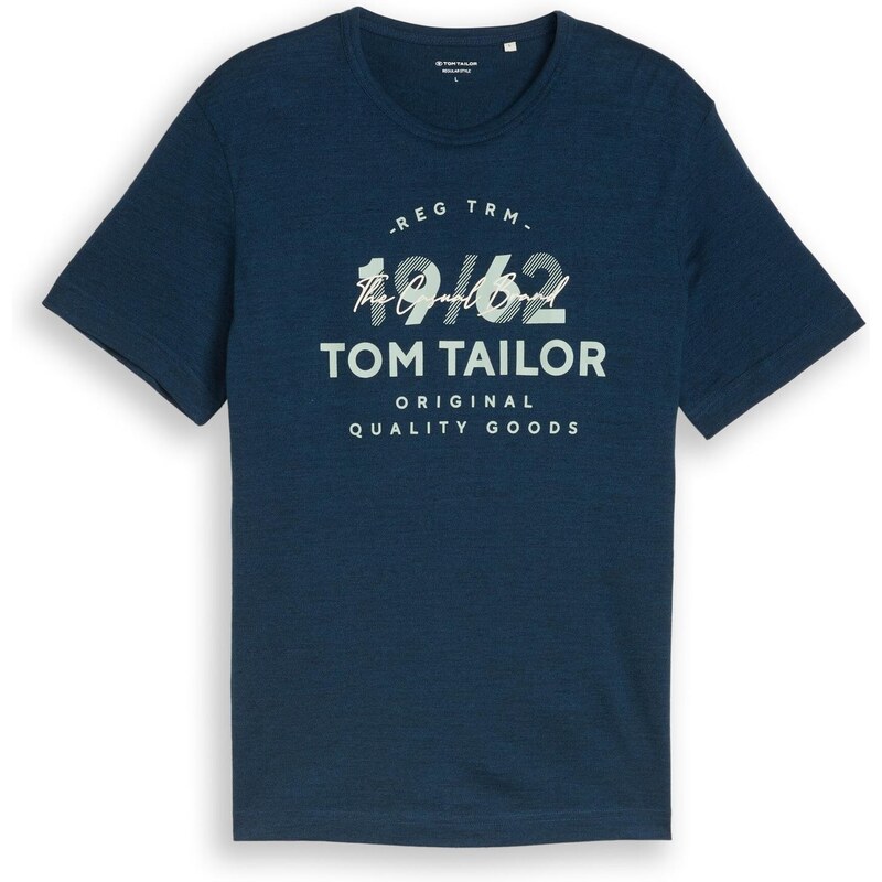 TOM TAILOR Tričko námornícka modrá / pastelovo modrá 67906220