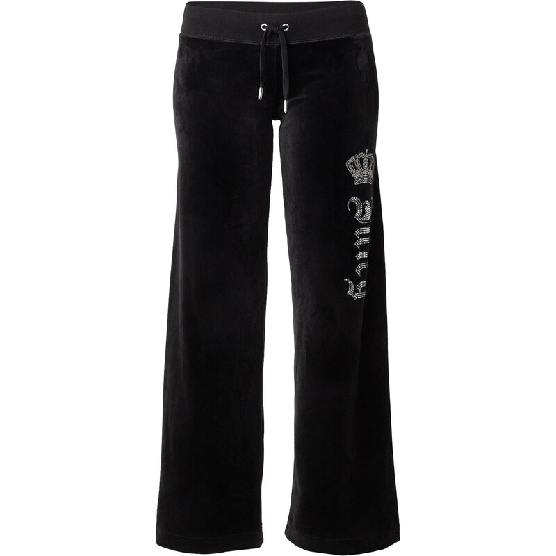 Juicy Couture Nohavice Gothic Crown čierna / strieborná 67906225