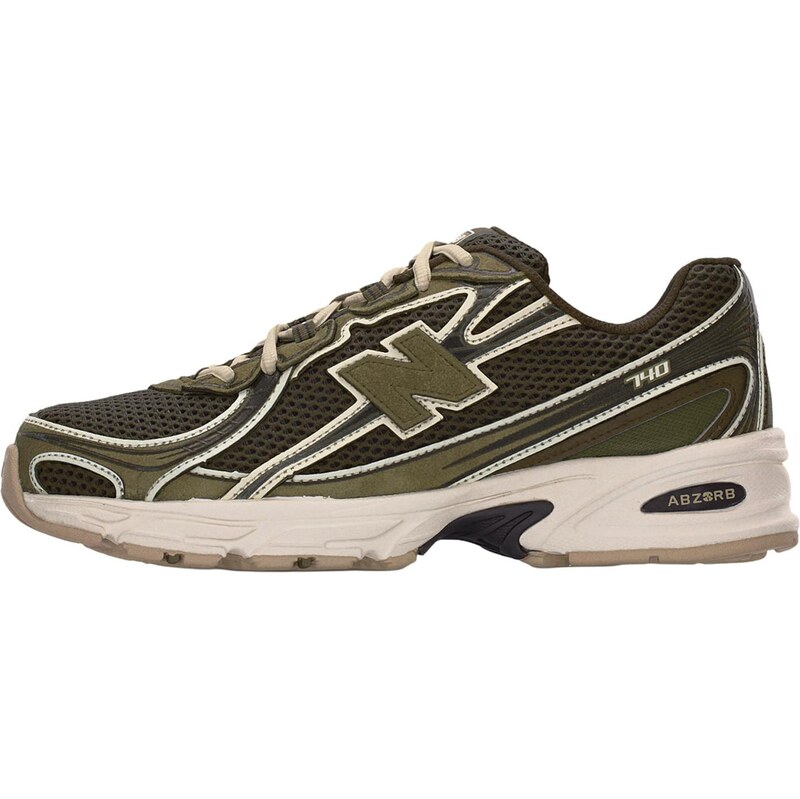 new balance Nízke tenisky 740 kaki / olivová / čierna / šedobiela 67906320