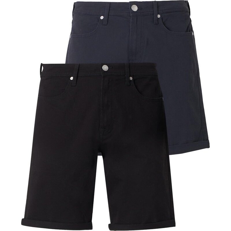 JACK & JONES Nohavice JPSTRICK DYLAN námornícka modrá / čierna 67906304