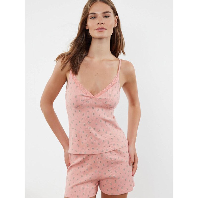 Trendyol Kraťasy svetlomodrá / pastelovo žltá / olivová / ružová 67906428