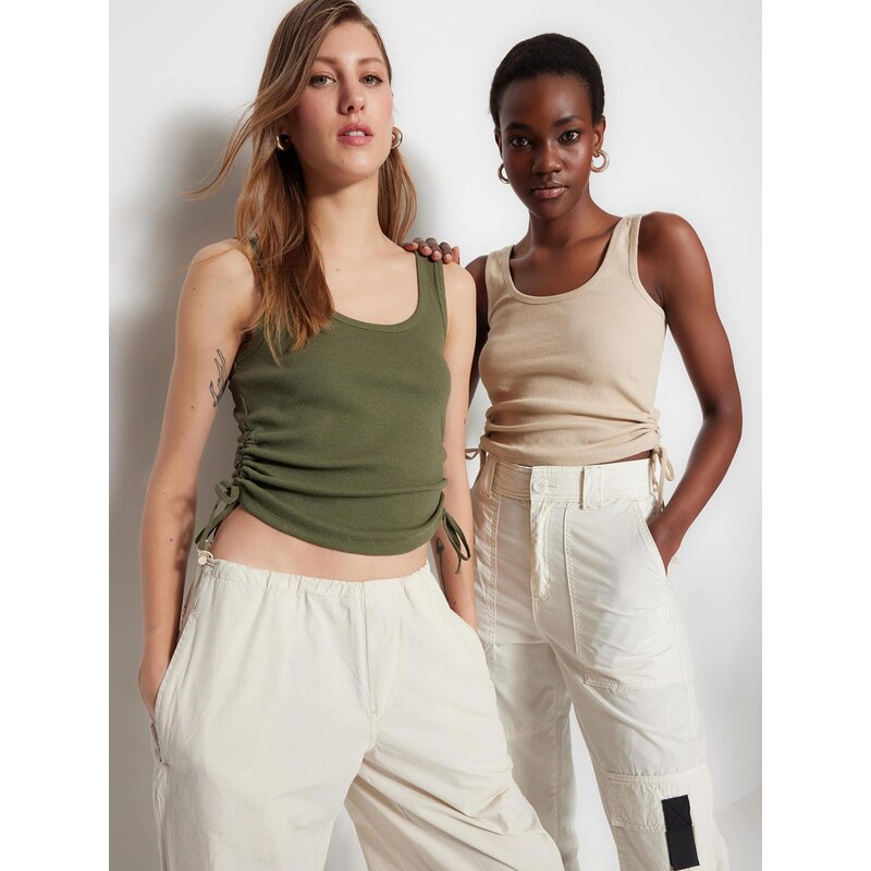 Trendyol Tielko béžová / olivová 67906468