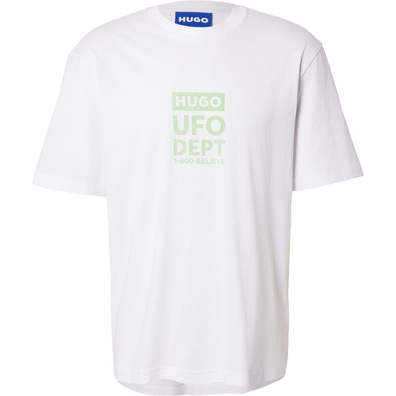 HUGO Tričko Nufotee svetlozelená / biela 67906556