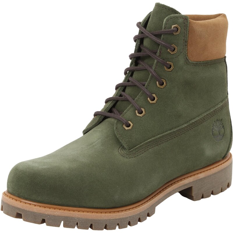 TIMBERLAND Šnurovacie čižmy svetlohnedá / tmavozelená 67906599