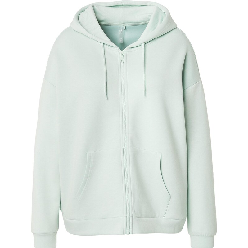 Only Play Curvy Športová mikina so zipsom ONPLOUNGE nebesky modrá 67906896