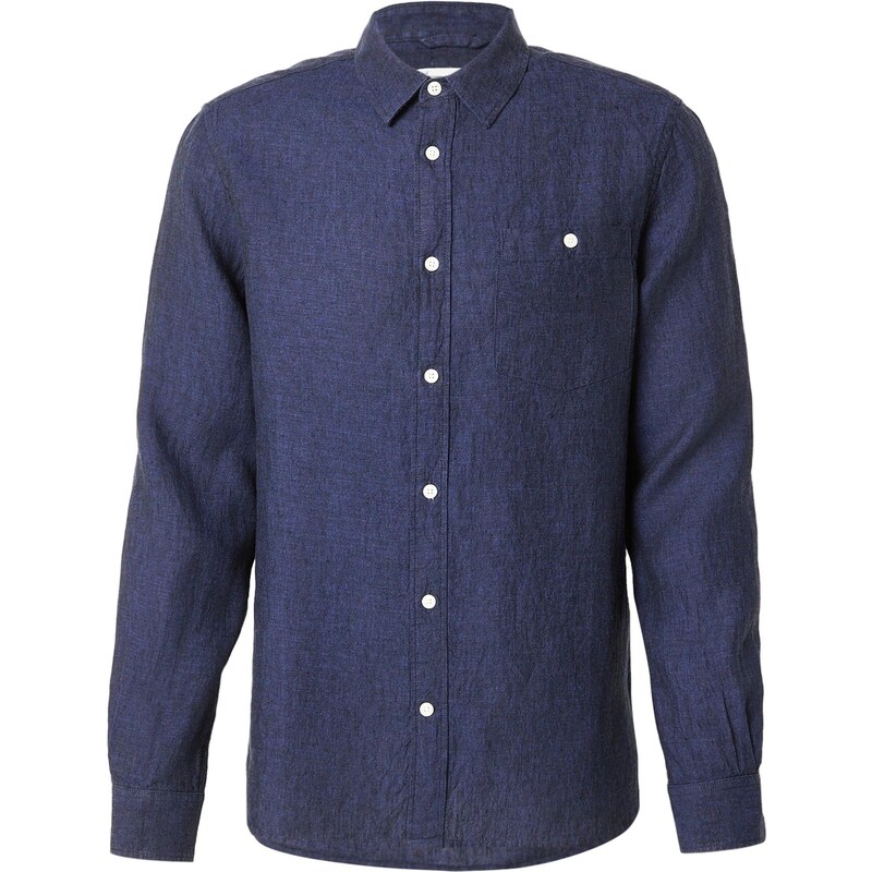 KnowledgeCotton Apparel Košeľa námornícka modrá 67906921