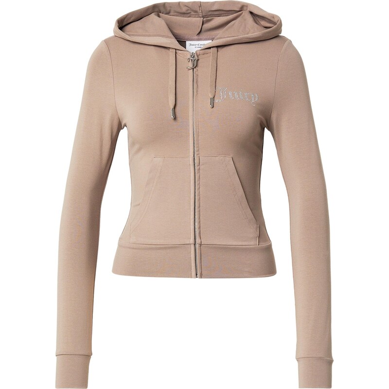 Juicy Couture Tepláková bunda OOLA tmavošedá / priehľadná 67906954