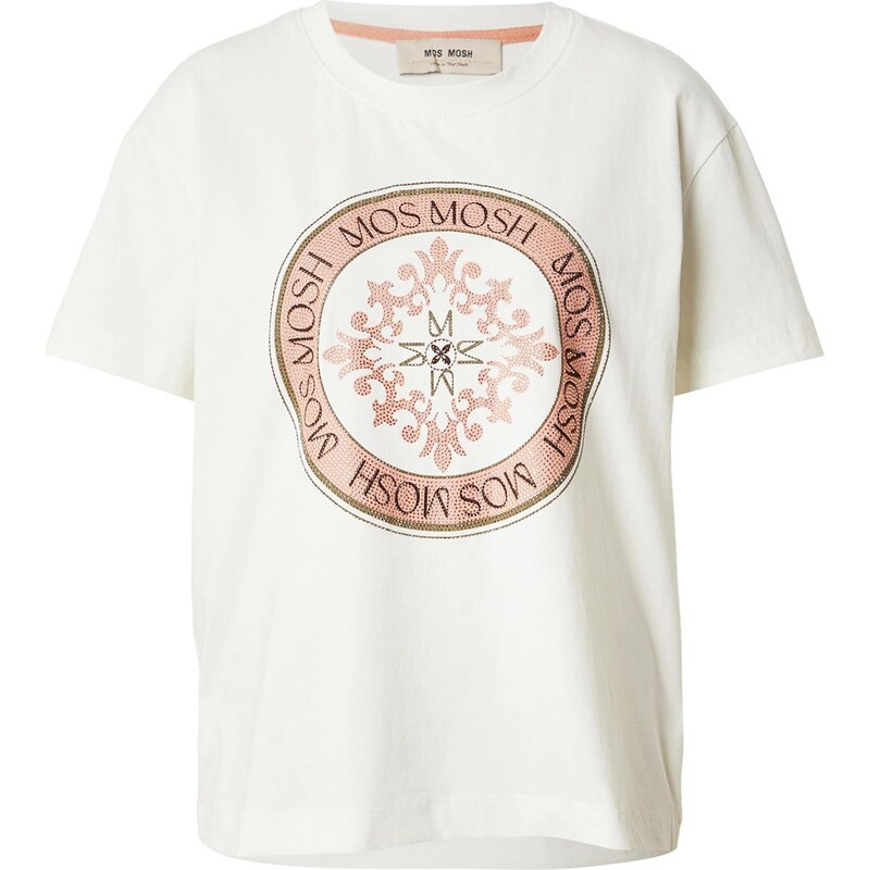 MOS MOSH Tričko MMJudd svetlobéžová / hnedá / brokátová 67906955
