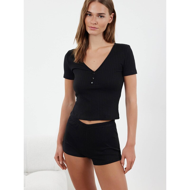 Trendyol Pyžamo čierna 67907101