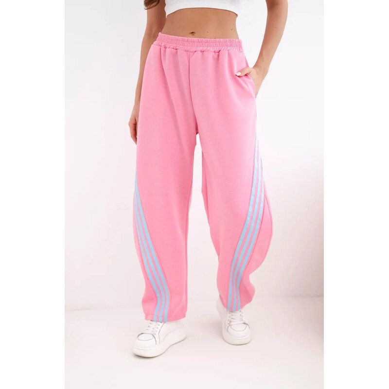 Kesi Włoski dámske viskózové nohavice so stranovým pruhom 67834683