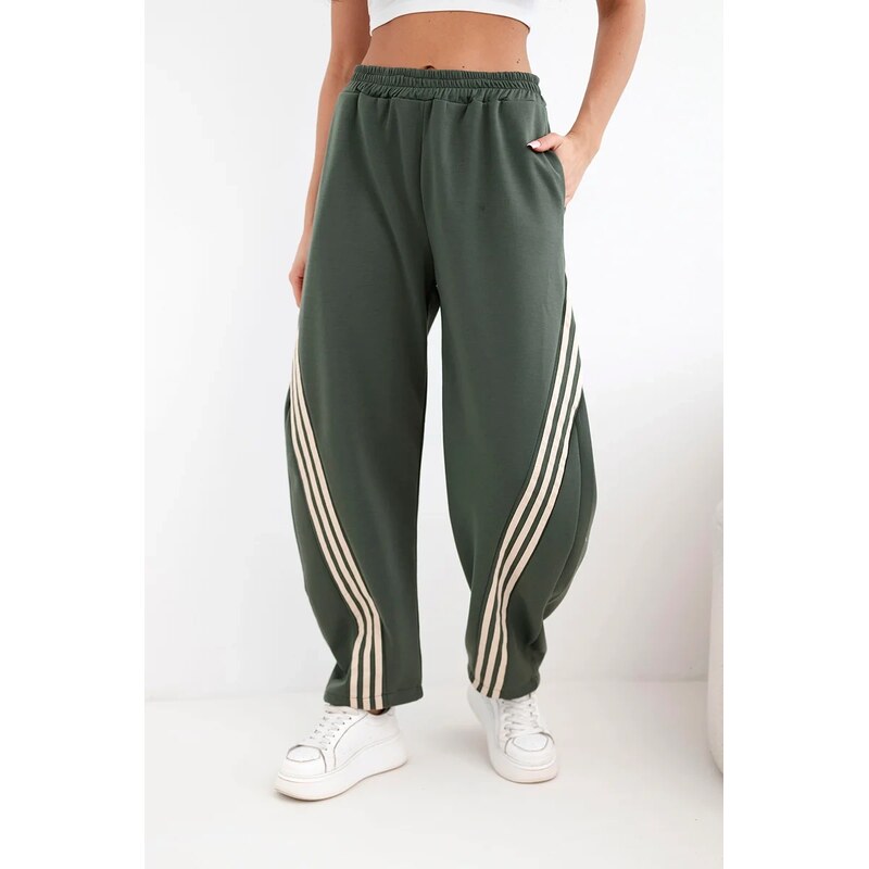 Kesi Włoski dámske viskózové nohavice s prúžkom 67830598