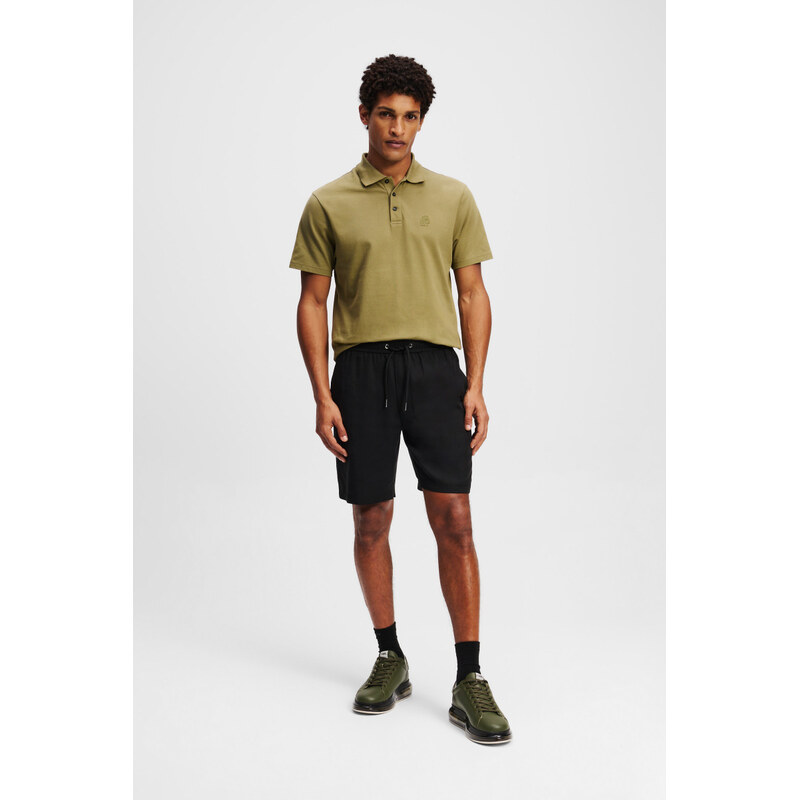 ŠORTKY KARL LAGERFELD KAMEO LOGO TENCEL BLEND SHORTS 68694616