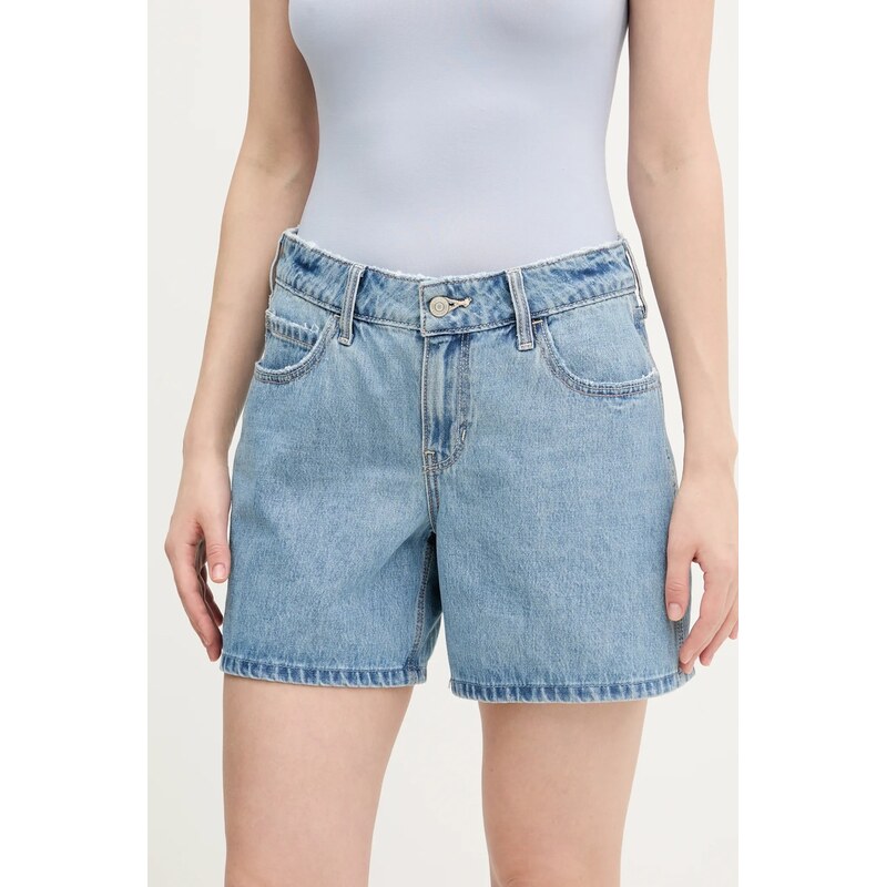 Bavlnené rifľové šortky Hollister Co. 62738398