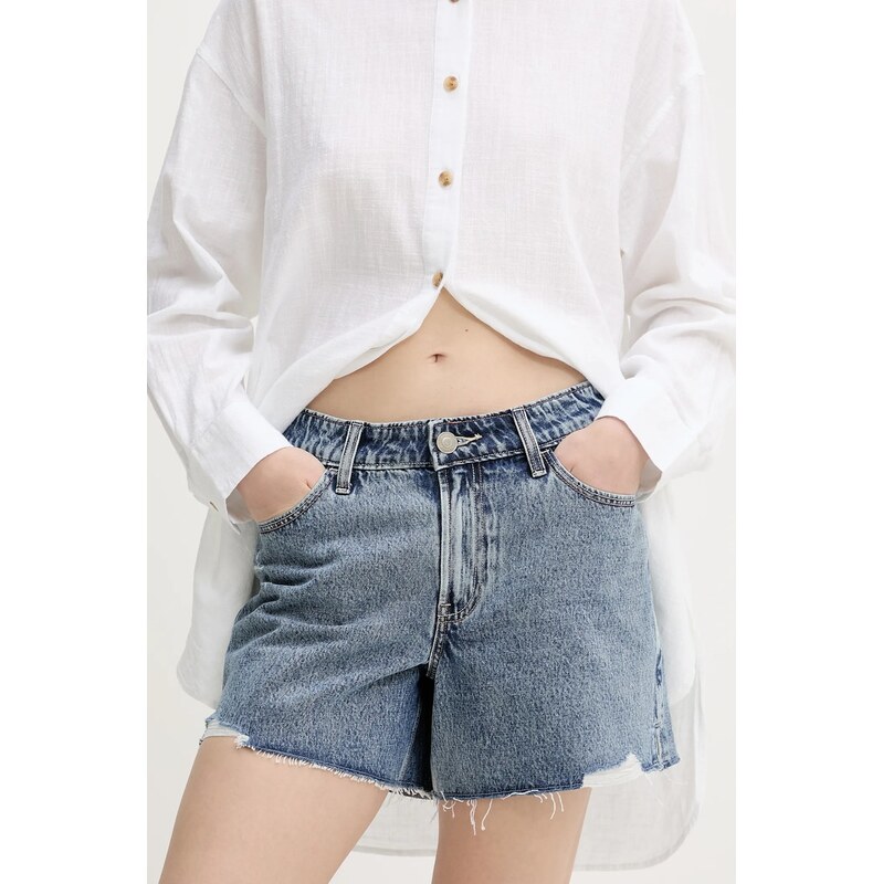 Rifľové krátke nohavice Hollister Co. 63691285