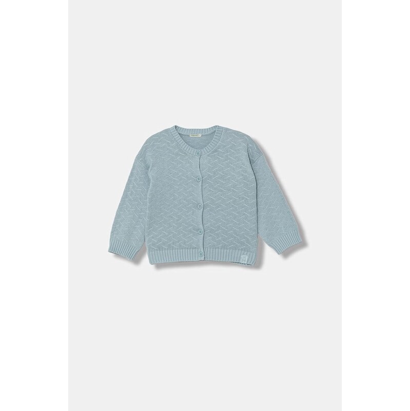 Detský bavlnený sveter na gombíky United Colors of Benetton 67912251