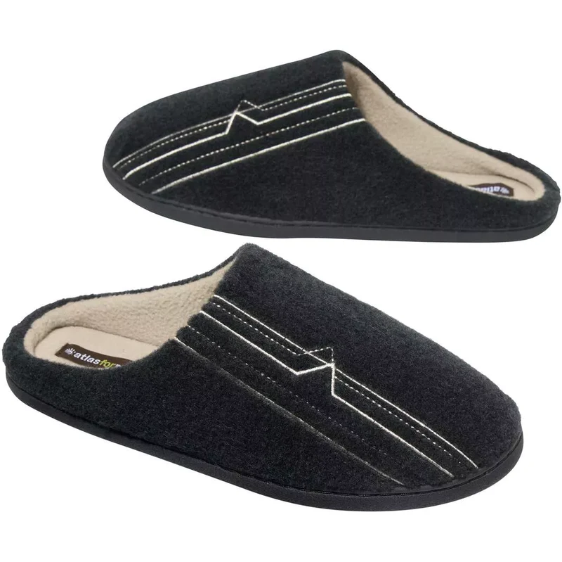 Papuče podšité flísom Atlas For Men Sivá 67912344