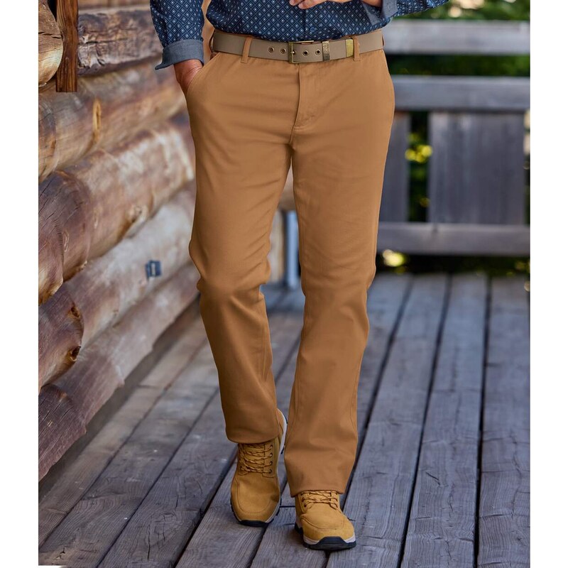 Strečové chino nohavice Atlas For Men Hnedá 67912345