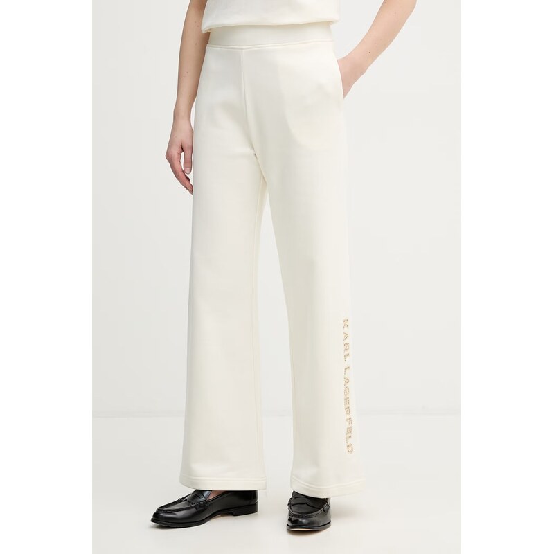 Dámske bavlnené nohavice Karl Lagerfeld 68157479