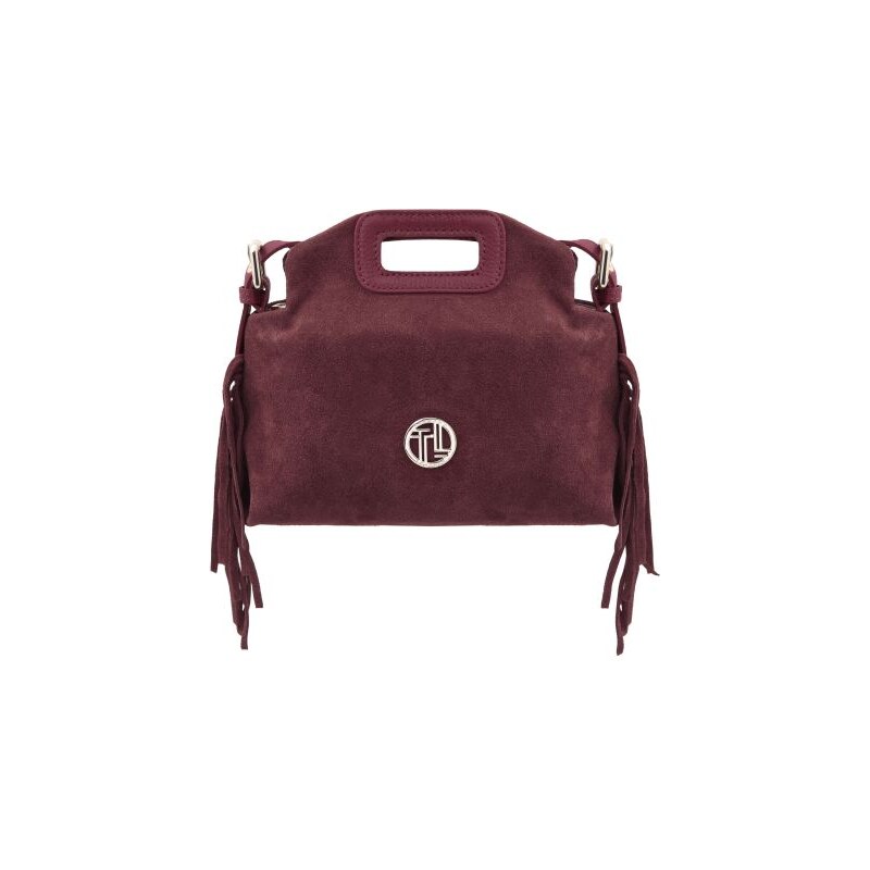 Semišová kožená kabelka so strapcami Nomade - Tuscany Leather 67912740