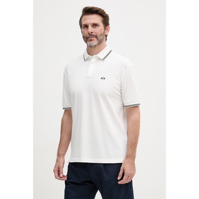 Armani Exchange polo tričko pánske bavlnené s elastanom 67913071