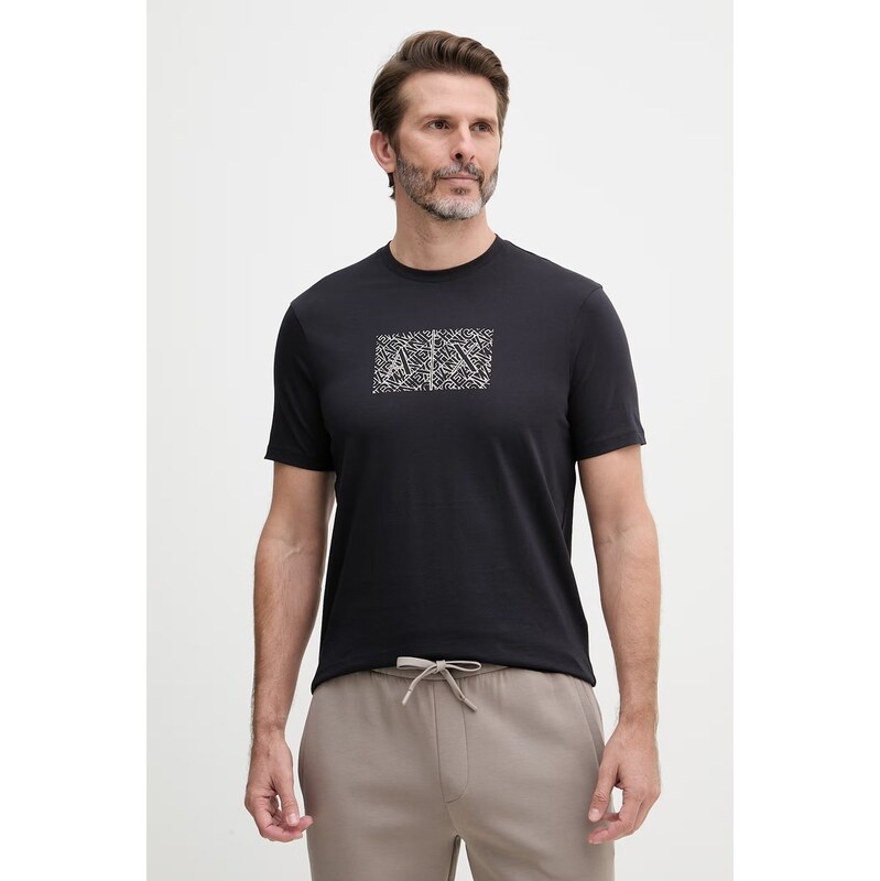 Pánske bavlnené tričko Armani Exchange 67913108