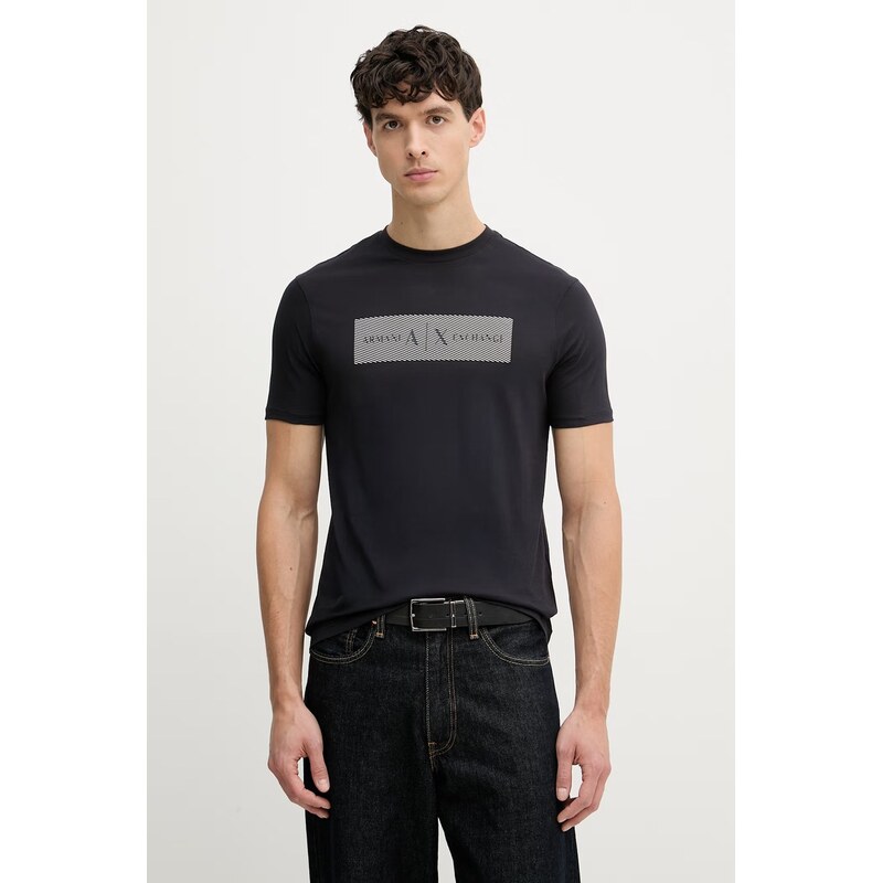 Pánske bavlnené tričko Armani Exchange 67913198