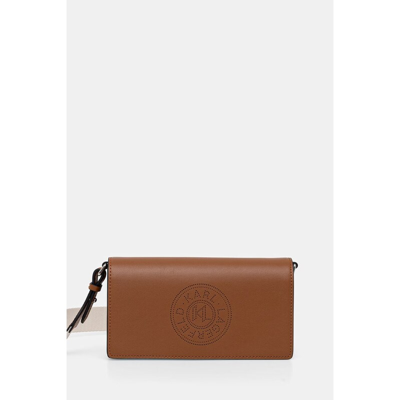 Karl Lagerfeld crossbody kabelka dámska kožená K/CIRCLE 67913292