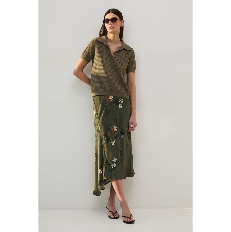 Medicine asymetrická sukňa z viskózy 67912971